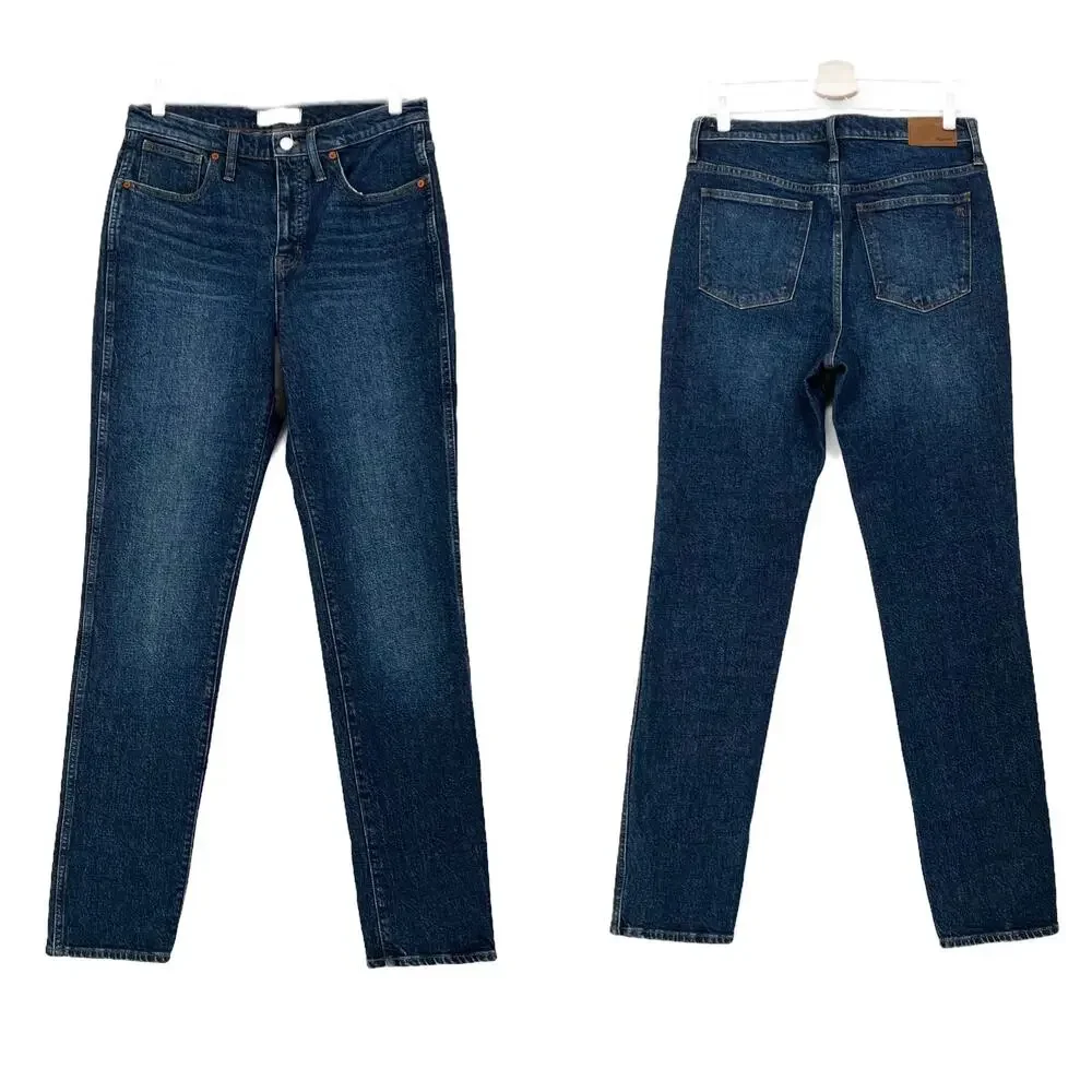 Madewell Stovepipe Full-Length High-Rise Jeans in Styler Wash size 29 x 33 - Picture 8 of 16